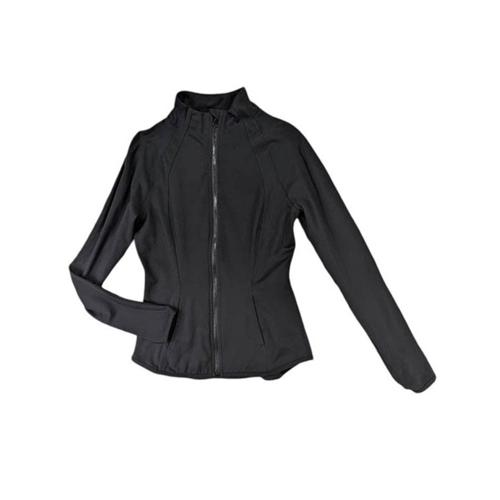Yogalicious Lux Full Zip Jacket Womens S Black Athleisure Clean Girl Urban Tech